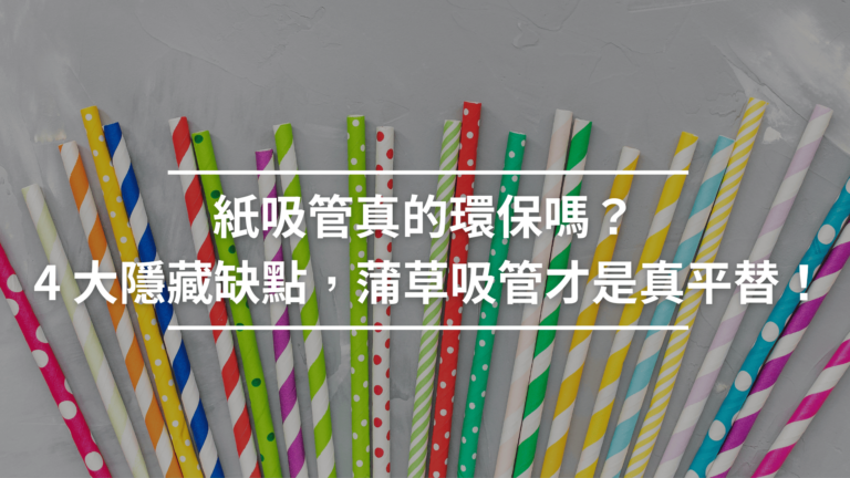 紙吸管真的環保嗎4大隱藏缺點