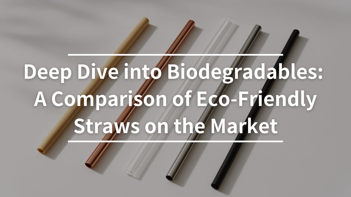 Deep Dive into Biodegradables: Comparing Eco-Friendly Straws on the Market