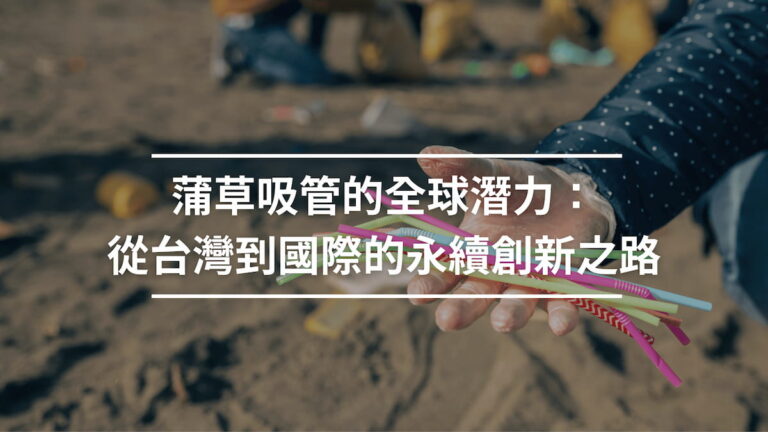 蒲草吸管的全球潛力：從台灣到國際的永續創新之路