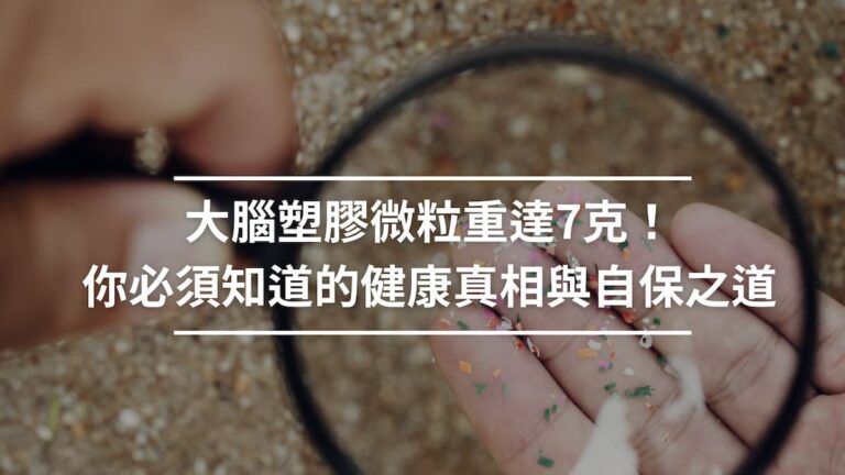 大腦塑膠微粒重達7克！你必須知道的健康真相與自保之道