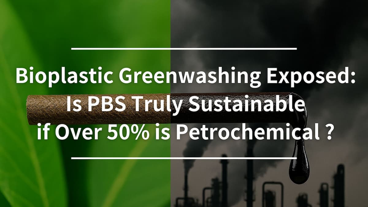 可分解塑膠的謊言：PBS原料超過95%是石化製品？3分鐘拆解假環保