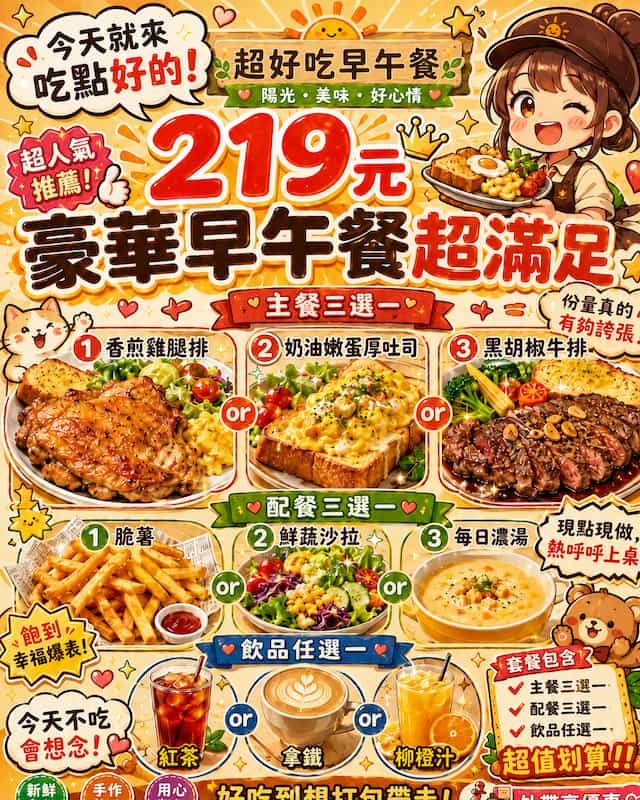 AI製作的菜單圖