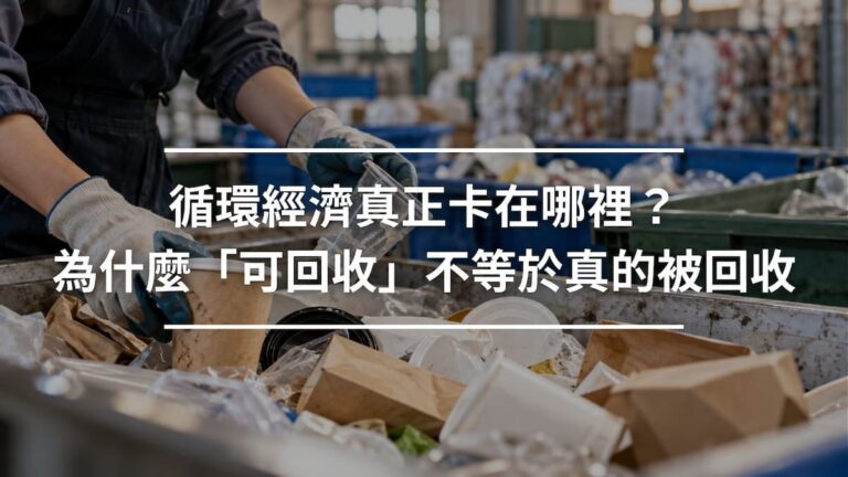 循環經濟真正卡在哪裡